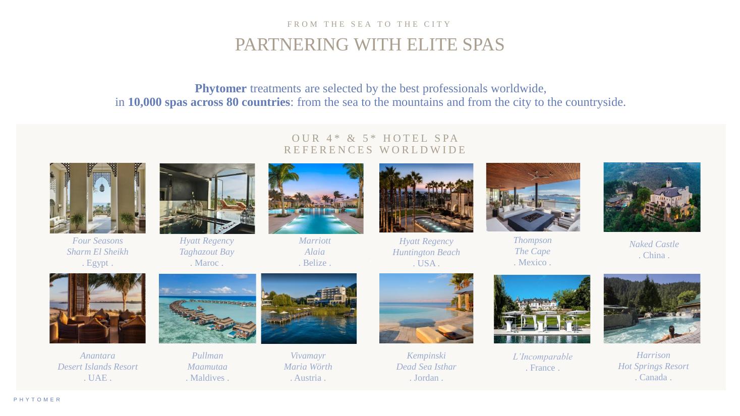 Phytomer — Partnering with elite spas worldwide