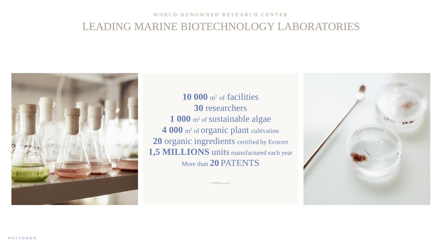 Phytomer — Marine biotechnology laboratories